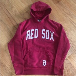 Red Sox Hoodie - distresses with front pocket